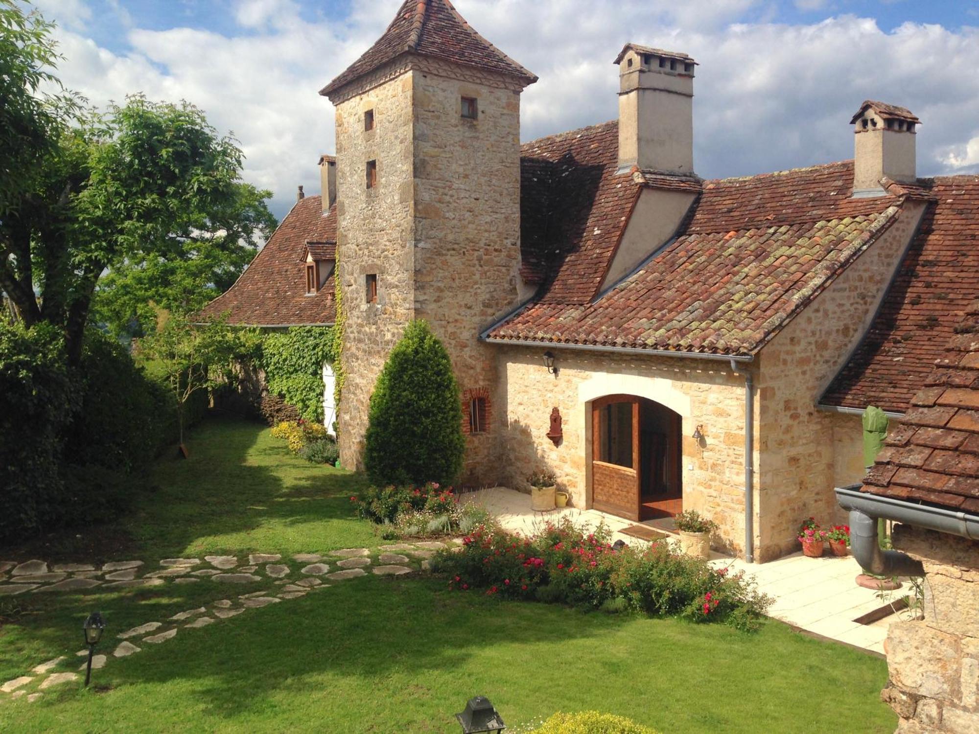 Manoir De Rieuzal Bed and Breakfast Loubressac Exteriör bild